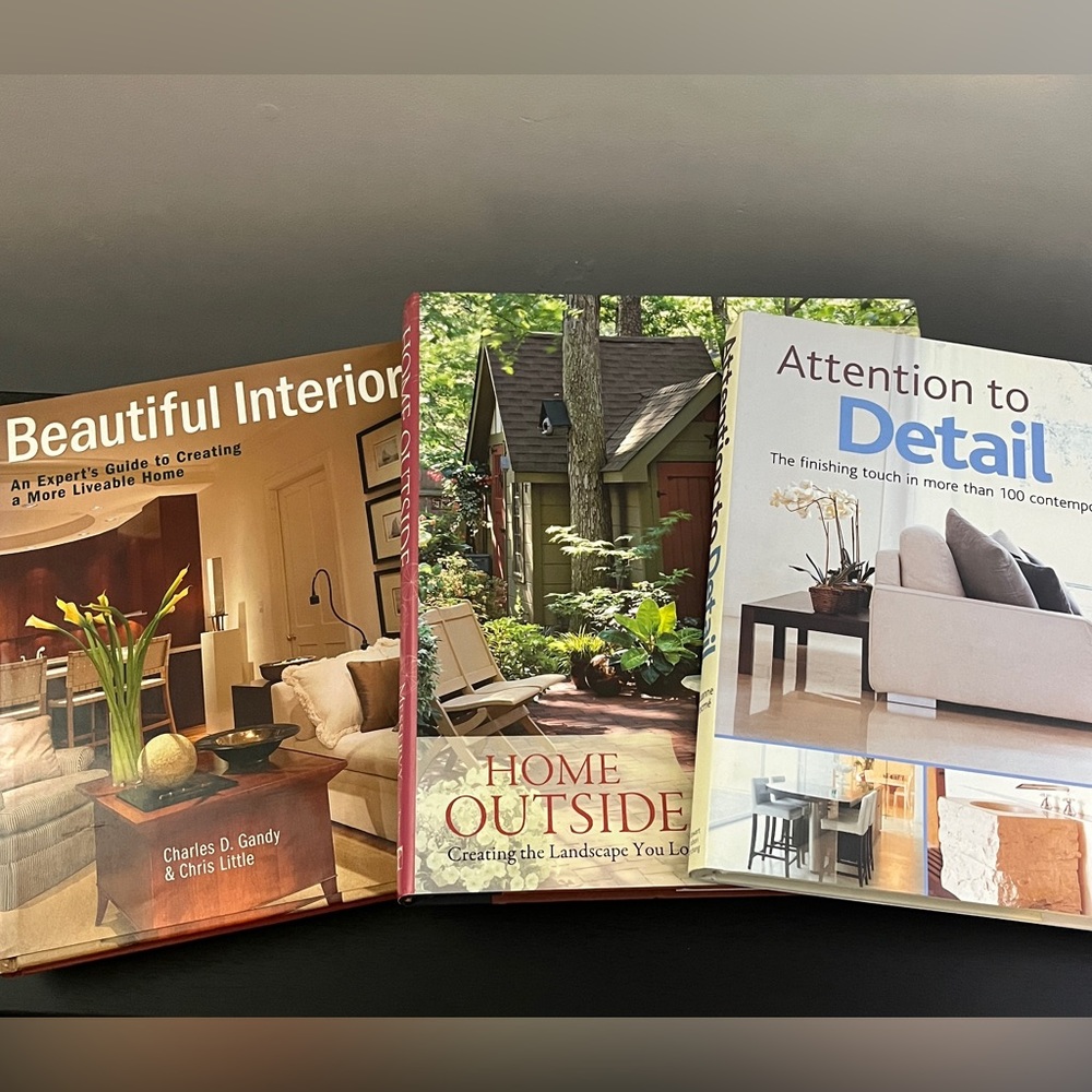Home Decor Book Bundle Interior Design Landscaping Inspiration DIY Contemporary